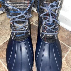 Plaid Sperry Boots
